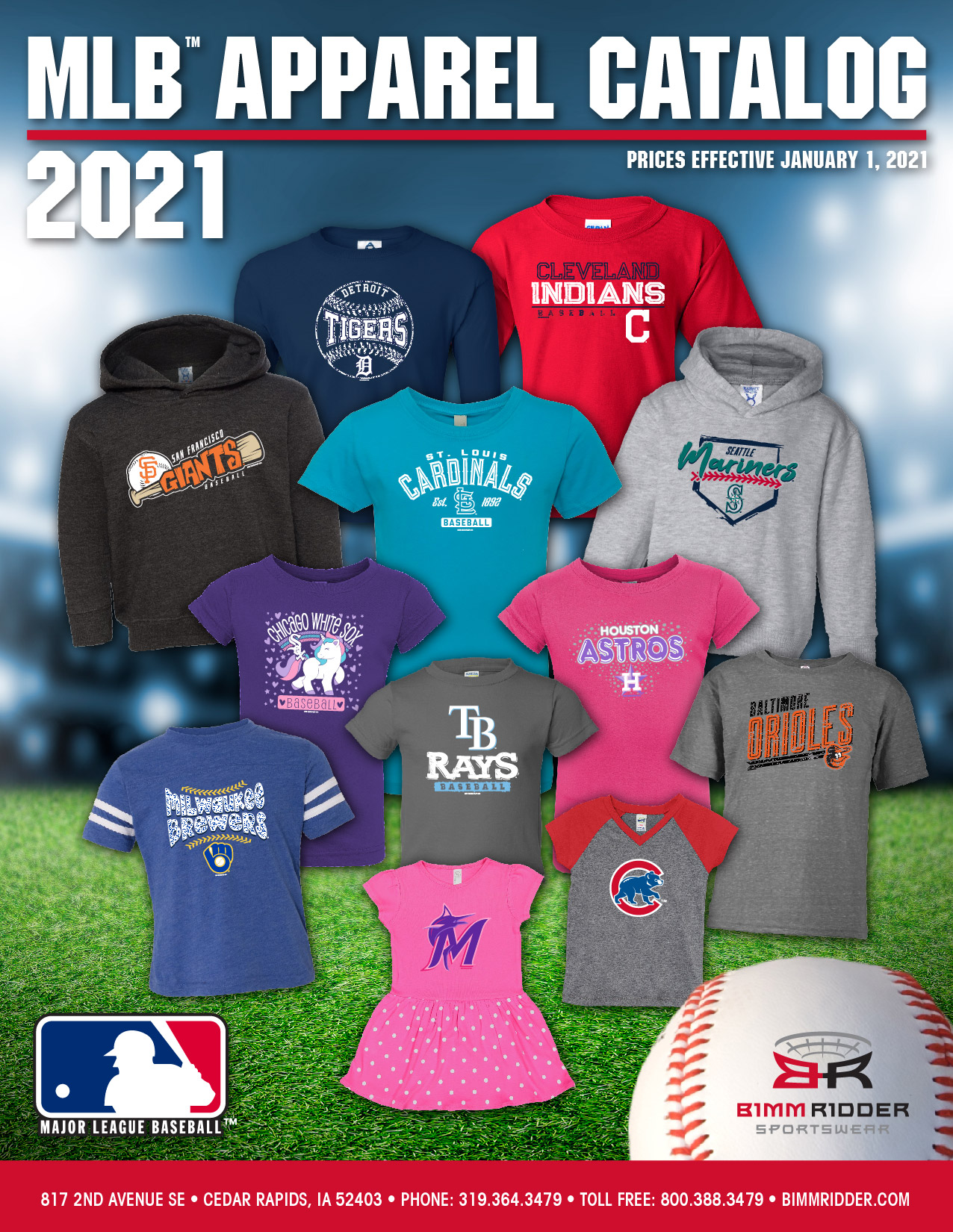 2021 MLB APPAREL CATALOG COVER01 Bimm Ridder Sportswear